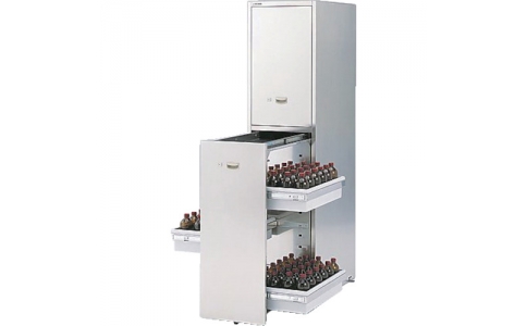 アズワン（株）  3-4462-24  ＡＳ　耐震ステンレス薬品庫　ＳＮ－１８４５Ｓ４