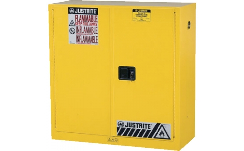 ジャストライト　マニファクチャリングカンパニーＬ．Ｌ．Ｃ．  J893020  ジャストライト　セーフティキャビネット　セルフクローズタイプ　３０ガロン　黄