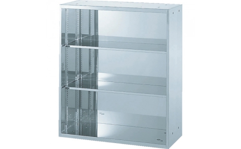 トラスコ中山（株）  STO4-11  ＴＲＵＳＣＯ　ステンレス保管庫（Ｄ４００）　オープン　９００ＸＨ１０５０