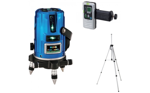 ムラテックＫＤＳ（株）  RGL-400LRSA  ＫＤＳ　レーザー墨出器セット　リアルグリーンレーザー４００　Ｌ受光器・三脚付