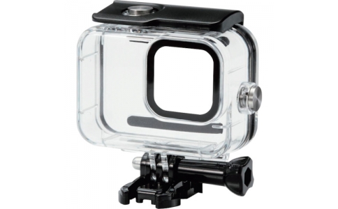 エレコム（株）  AC-GP9BWPCCR  エレコム　アクションカメラ用アクセサリ　ハウジングケース　ＧｏＰｒｏ　ＨＥＲＯ９　Ｂｌａｃｋ　防水　クリア