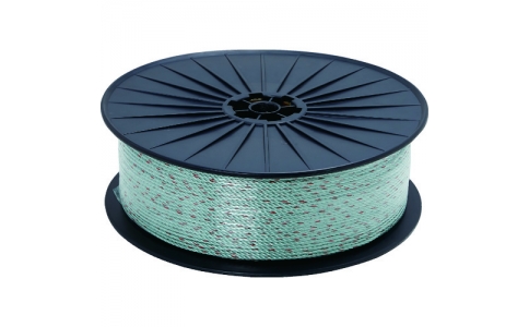 トラスコ中山（株）  D-ROPE4500-GY  ＴＲＵＳＣＯ　ドローン用パイロットロープ　ＰＰ４ｍｍ　長さ５００ｍ　ボビン巻き　グレー