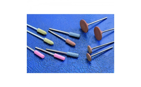 アルゴファイルジャパン（株）  AR131  アルゴファイル　軸付ゴム砥石＃１４０　Φ４．５×１２　Φ２．３４軸