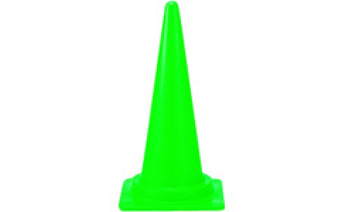 プラス（株）  N163J-G  ＪＴＸ　８７１０７６）三角コーン　緑　Ｎ１６３Ｊ－Ｇ