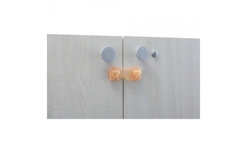 エムエフ（株）  CR004  ＭＦ　キャビネットロック　ベビーオレンジ　（２個入）