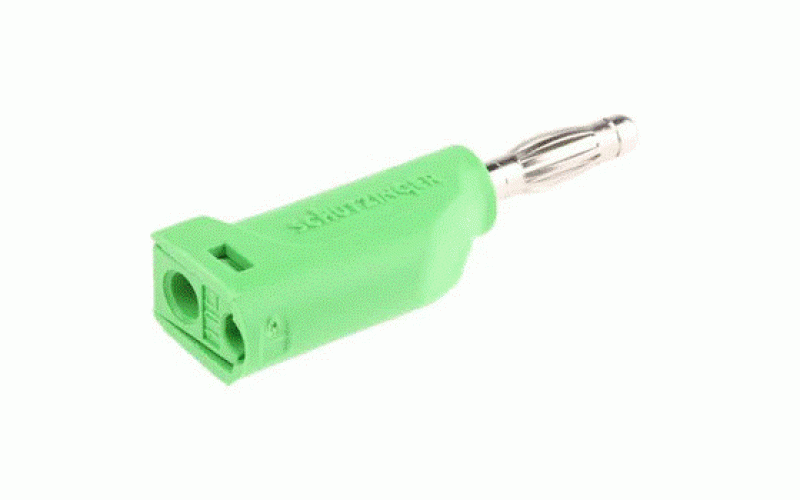 Schutzinger  Schutzinger バナナプラグ 真鍮 44mm 緑