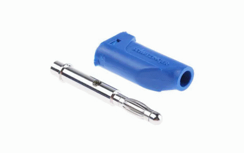 Schutzinger  Schutzinger バナナプラグ 真鍮 44mm 青