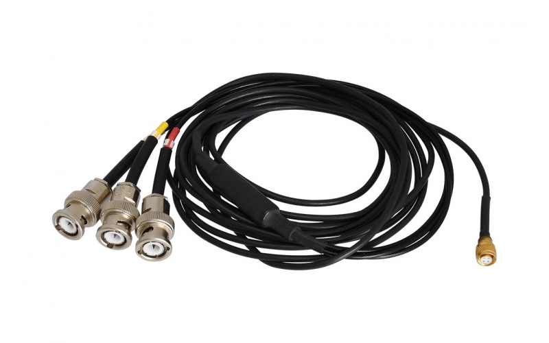 KYOWA SA12ZSC-01B 4-pin connector DP-45-1 (female) to BNC plug ×3