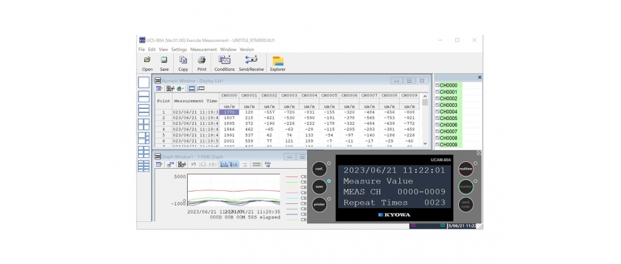 KYOWA UCS-80A Control Software Data logger