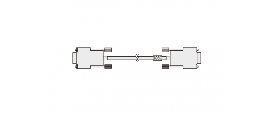 KYOWA N-136 9-pin female D-sub to 9-pin male D-sub RS-485 communication