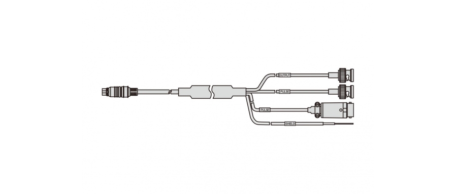 KYOWA TE-58R 8-pin connector 60FC-8P (female) to BNC connector (male)×2, power connector RM12BJ-4PH, pre-soldering at the cable tip