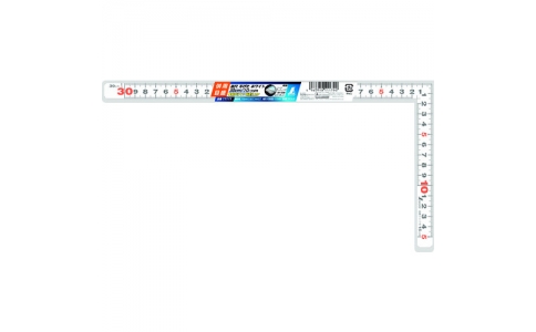 シンワ測定（株）  11179  シンワ　曲尺平ぴた　ホワイト　３０ｃｍ／１尺　併用目盛