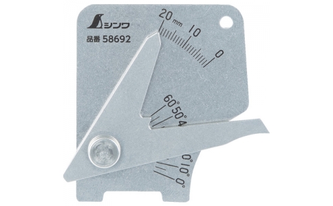 シンワ測定（株）  58692  シンワ　溶接ゲージ　Ｂ　軽量・薄型