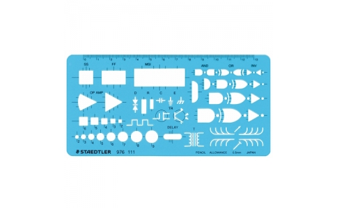 ステッドラー日本（株）  976 111  ステッドラー　テンプレート　論理回路定規　９７６　１１１