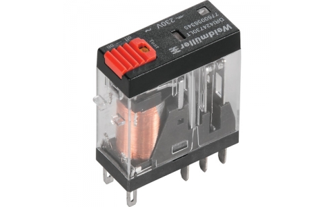 日本ワイドミュラー（株）  7760056343  ワイドミュラー　リレー　ＤＲＩシリーズ　ＤＣ２４Ｖ駆動　５Ａ　Ｃ接点　極数２　ＬＥＤ、テストボタン付き