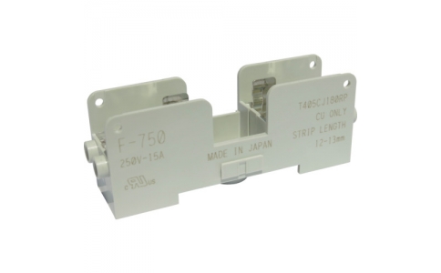 サトーパーツ（株）  F-750  サトーパーツ　スクリューレス結線ヒューズホルダー　Ｆ－７５０　Φ６．４Ｘ３０