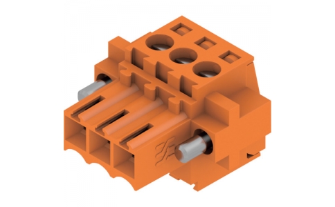 日本ワイドミュラー（株）  1606650000  ワイドミュラー　ＰＣＢコネクタ（ＢＬシリーズ）　ピッチ３．５０ｍｍ　３極　ケーブル側ソケット　ネジクランプ式　１８０度　フランジ付き