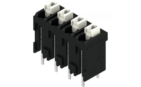 日本ワイドミュラー（株）  1825980000  ワイドミュラー　ＰＣＢ端子台（ＬＳＦ－ＳＭＴシリーズ）　ピッチ５．００ｍｍ　４極　プッシュイン式　１８０度