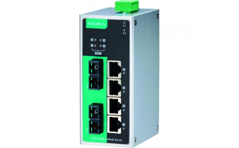 アイ・ビー・エス・ジャパン（株）  EDS-P206A-4POE-SS-SC-T  ＭＯＸＡ　ＥＤＳ－Ｐ２０６Ａ－４ＰＯＥ－ＳＳ－ＳＣ－Ｔ