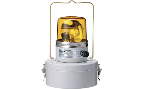 （株）パトライト  SKHB-1006D-Y  パトライト　電池式回転灯　イエロー