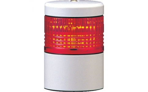 （株）パトライト  LES-102AW-R  パトライト　ＬＥＳ－ＡＷ型　ＬＥＤ薄型小型積層信号灯　Φ５０　直取付け