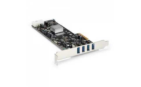 ＳＴＡＲＴＥＣＨ．ＣＯＭ社  PEXUSB3S44V  スターテック　ＵＳＢ増設カード／ＰＣＩｅ　２．０　－　４ｘ　ＵＳＢ－Ａ／５Ｇｂｐｓ／ＳＡＴＡ・ＬＰ４電源