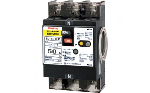 テンパール工業（株）  BU5301EC30V  テンパール　テンパール工業　ＢＵ－５３・１ＥＣ　３０Ａ　単３中性線欠相保護付配線用遮断器　分電盤協約形サイズ　過電圧検出リード線付