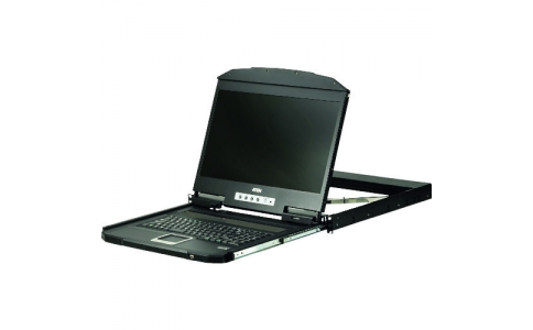 ＡＴＥＮジャパン（株）  CL3100NXJJS  ＡＴＥＮ　コンソールドロワー／ＶＧＡ／１８．５ＬＣＤ／１３６６ｘ７６８／ショートラック対応／ショートレール同梱