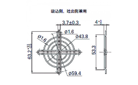 山洋電気（株）  109-149  ＳａｎＡＣＥ　フィンガーガード　（□５２用　吐出側）