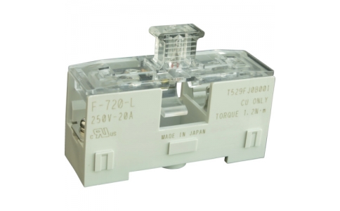 サトーパーツ（株）  F-720-L  サトーパーツ　ヒューズホルダＦ－７２０ネジ締付端子溶断表示付１０．３１Ｘ３８．１