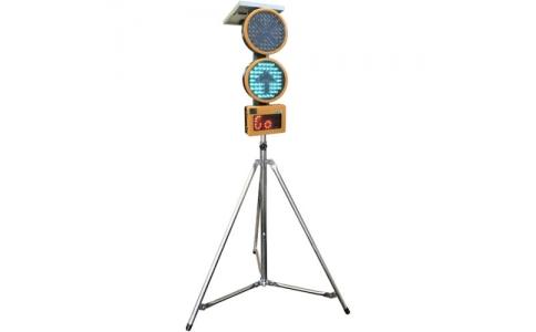 （株）グリーンクロス  6300033763  グリーンクロス　ソーラー式ダンゴ型信号機　ＳＯ２５０２－Ｄ