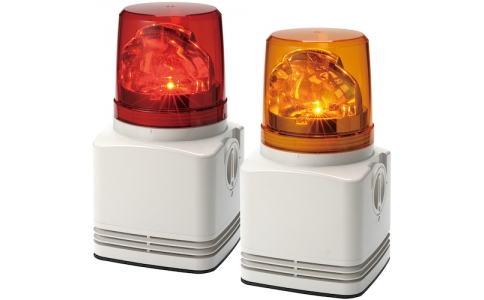 （株）パトライト  RFV-220F-Y  パトライト　シグナルボイス　ＬＥＤ回転灯付ＭＰ３音声合成報知器