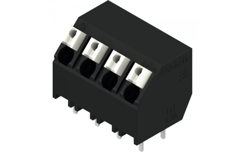 日本ワイドミュラー（株）  1884380000  ワイドミュラー　ＰＣＢ端子台（ＬＳＦ－ＳＭＴシリーズ）　ピッチ５．００ｍｍ　４極　プッシュイン式　１３５度