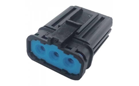 トラスコ中山（株）  P-CJ01A6-03B0-01  ＴＲＵＳＣＯ　防水コネクタ　ハウジング　中継・基板用（１０個入）　被覆外径φ３．２～３．８　黒