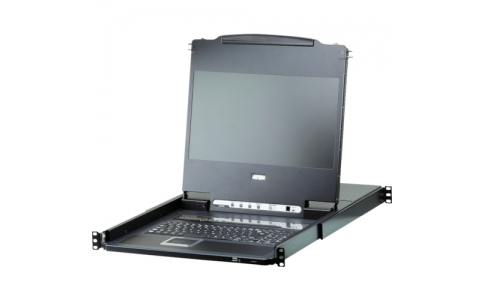 ＡＴＥＮジャパン（株）  CL6708MWJJL  ＡＴＥＮ　ＫＶＭドロワー　８ポート／ＵＳＢ／ＤＶＩ／ロングレール／フルＨＤワイド対応