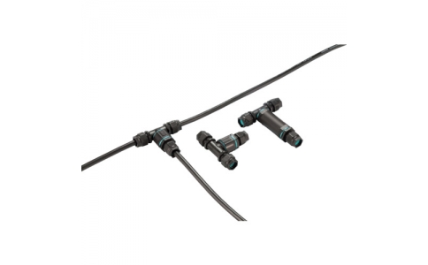 （株）タカチ電機工業  THB402T-N  タカチ　分岐Ｔ型防水中継コネクタ