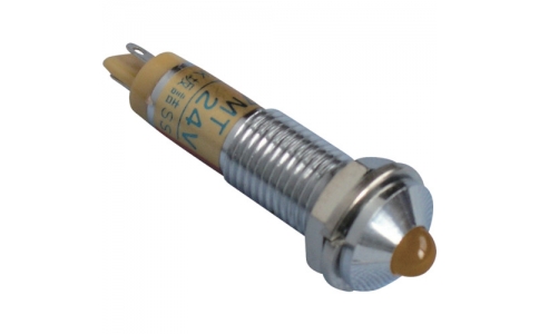 （株）坂詰製作所  DOH-7MT-DC24V-O  サカズメ　メタルフレーム形ＬＥＤ表示灯　ＤＯＨ－７ＭＴ　ＤＣ２４Ｖ　橙　φ７