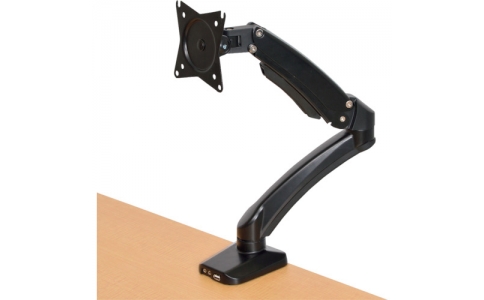 サンコー（株）  MARM1470  サンコー　ＵＳＢポート＆オーディオコネクタ付き　４軸式ガスショックモニターアーム（シングル）