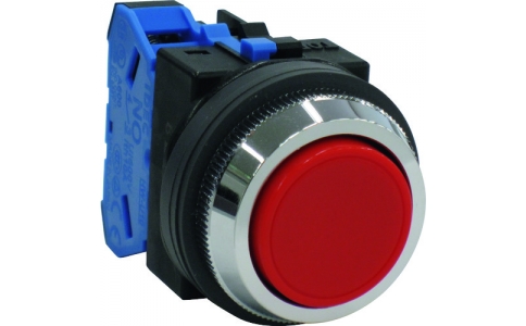 ＩＤＥＣ（株）  ABN110R  ＩＤＥＣ　平形押しボタンスイッチ　赤