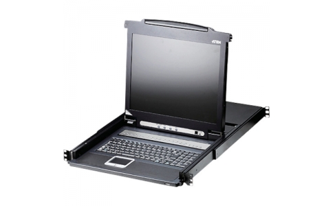 ＡＴＥＮジャパン（株）  CL1016MJJS  ＡＴＥＮ　ＫＶＭドロワー　１６ポート／１７インチＬＣＤ一体型／ショートレール