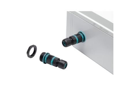 （株）タカチ電機工業  THB387E-5P-M20  タカチ　パネルマウント防水中継コネクタ