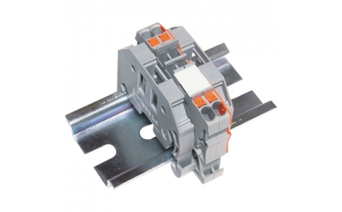 トラスコ中山（株）  SPTB18A-2-2P  ＴＲＵＳＣＯ　スプリング式端子台２線式　２極　電線サイズ０．２５～１．５