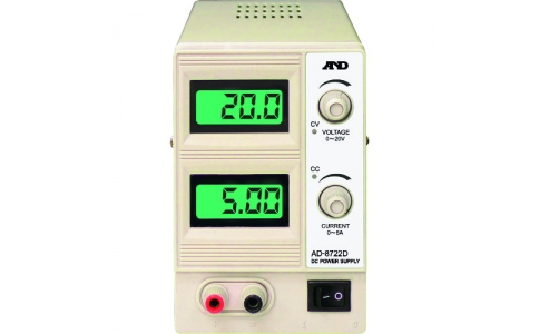 （株）エー・アンド・デイ  AD8722D-00A00  Ａ＆Ｄ　直流安定化電源　ＡＤ８７２２Ｄ（２０Ｖ－５Ａ）　一般（ＩＳＯ）校正付（検査成績書＋トレサビリティ体系図）