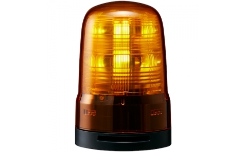 （株）パトライト  SF08-M1KTB-Y  パトライト　モータレス回転灯　Φ８０　Ｍ１　端子台　ブザー　Ｙ