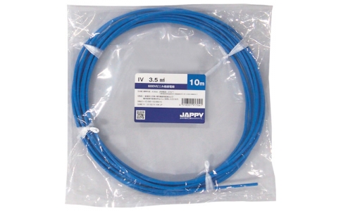 因幡電機産業（株）  IV   3.5 SQ BL 10M JP  ＪＡＰＰＹ　ビニル絶縁電線