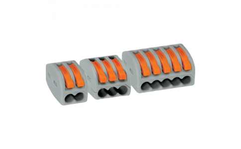 因幡電機産業（株）  WF-3BP-JB  ＪＡＰＰＹ　ワンタッチコネクタ　グレータイプ　８個入　電線数３本