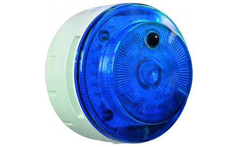 （株）日惠製作所  VK10M-B04JB-TN  ＮＩＫＫＥＩ　ＬＥＤ回転警報機　ニコＵＦＯｍｙｕｂｏ　電池式　人感センサー　青　盗難侵入