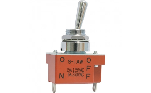 ＮＫＫスイッチズ（株）  S-1AW  ＮＫＫスイッチズ　防水形トグルスイッチ　はんだ端子　単極ＯＮ－ＯＦＦ