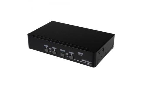 ＳＴＡＲＴＥＣＨ．ＣＯＭ社  SV431DPUA  スターテック　ＫＶＭスイッチ／４ポート／１画面／ＤＰ／２５６０ｘ１６００／ＵＳＢ　２．０ハブ／ＡＵＸ