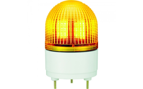 （株）パトライト  KHE-24-Y  パトライト　ＫＨＥ型　ＬＥＤ表示灯　Φ１００　点滅・流動・ストロボ発光　黄